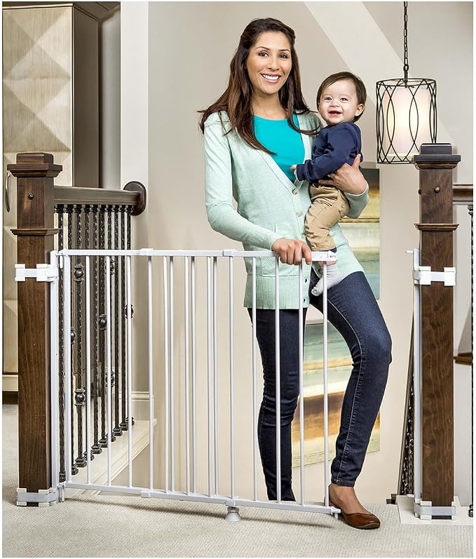 Regalo 2-in-1 Stairway and Hallway Wall Mounted Baby Gate, Bonus Kit, Includes by Regalo