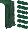 6 Pack Christmas Table Runner Emerald Green Cheesecloth 10Ft Gauze Cheese Cloth by Heneger