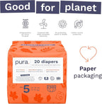 Pura Size 5 Eco-Friendly Diapers Totally Chlorine Free, Hypoallergenic - Image 4