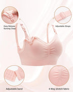 Stelle Lace Nursing Bras for Breastfeeding Seamless Pregnancy Maternity - Image 4