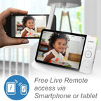 VTech RM7764-2HD Smart WiFi 2 Camera BabyMonitor, 360° Pan&Tilt, 10X Zoom - Image 3