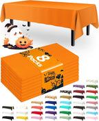 Pureegg Plastic Table Cloth Disposable 8 Pack, 54 x 108 Inch Table Cloths by Pureegg