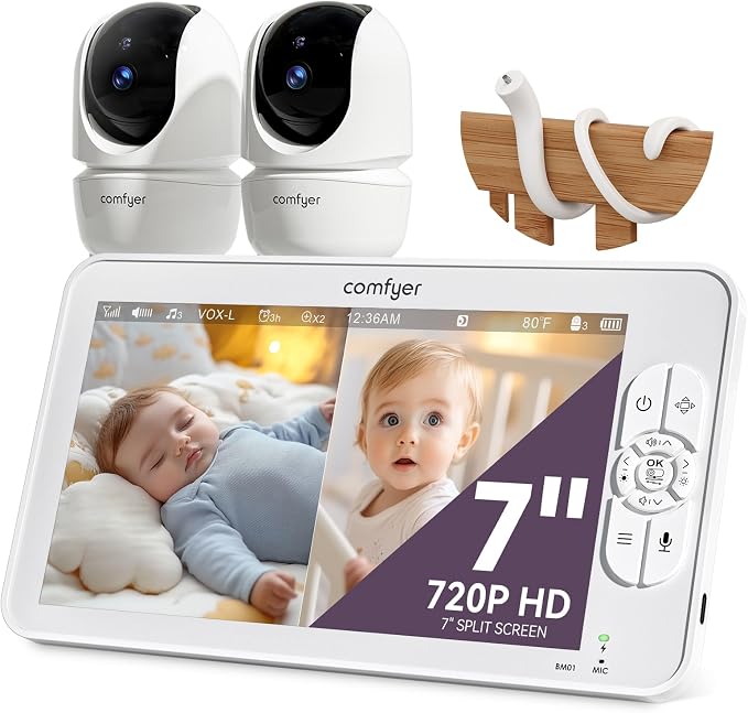 7" Split-Screen Baby Monitor by comfyer