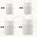 Laundry Basket, Woven Cotton Rope Laundry Hamper, Versatile Storage - Image 3
