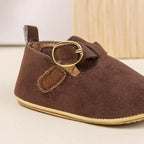 Baby Unisex Warm Snow Boots Newborn Leather Fur Lace Up Ankle Anti-Slip Rubber - Image 5