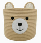 Bear Basket for Nursery, Baby Shower Basket, Baby Baskets for Storage, Laundry by Saiiwnn
