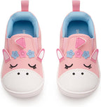 SKYWHEEL Toddler Slip On Shoes Wide Toe Box Barefoot Casual Canvas Walking by SKYWHEEL