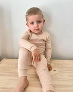 moimoln 6M-8Y Modal Cotton Solid Soft Breathable Baby Toddler Boys Girls Snug - Image 2