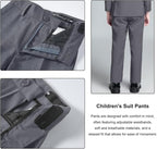 Boys Suit for Kids Teens Formal 5 Piece Tuxedo Suit Set - Image 5