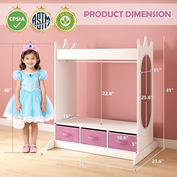 JOYLDIAS Kids Dress Up Storage - Image 2