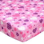 UOMNY Crib Sheet Heart Fitted Crib Sheets Baby Sheet by UOMNY