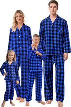 QZH.DUAO Matching Family Christmas Pajamas Set Long Sleeve Holiday Warm by QZHDUAO