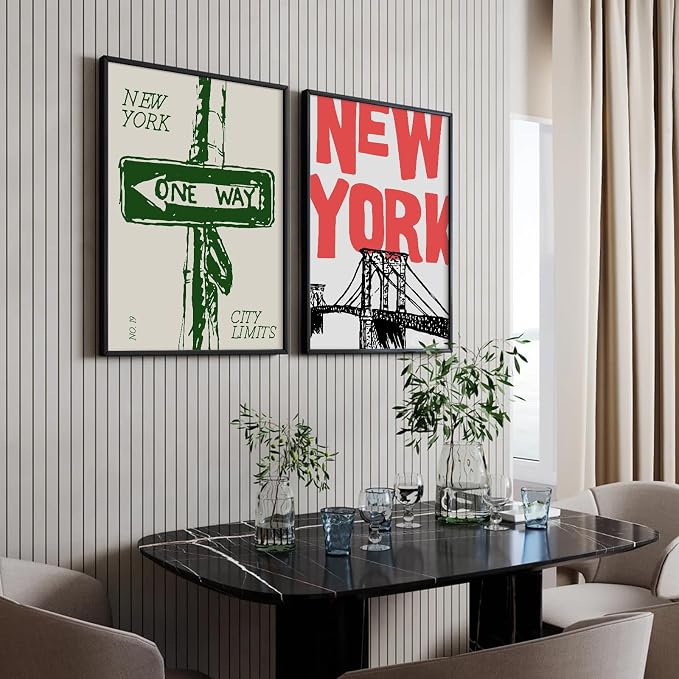 New York City Wall Art Nyc Canvas Wall Decor Vintage New York Pictures Poster - Image 5