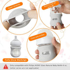 Silicone Sleeves for Avent Glass Natural Baby Bottle, 3 Pack Bottles Shatter - Image 4