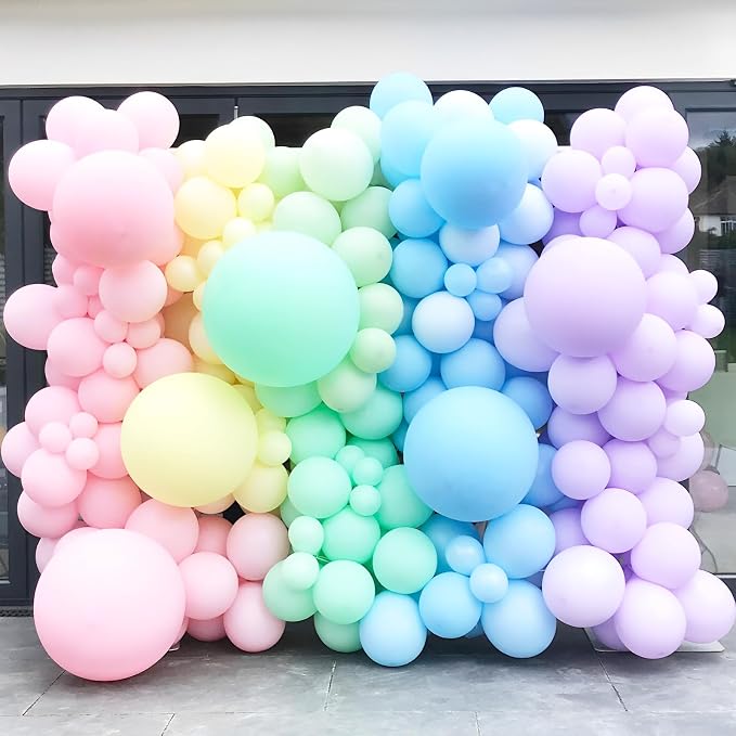 95pack Pastel Balloons Different Size 18/12/10/5 Inch Pastel Balloon Garland - Image 8