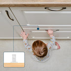 Inaya Magnetic Cabinet Locks for Baby Proofing, 6 Locks & 1 Key, Child Proof - Image 7