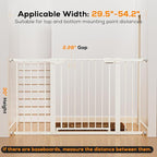 29.5-54.2" Baby Gate for Stairs, Baby Safety Essentials, Auto Close Gate for - Image 3