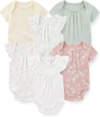 Fashion Baby Boy Girl Bodysuits 6-Pack Casual Cotton Soft Infants Outfit New by JELYLOVE