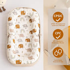 Baby Lounger, Foldable Infant Nest Pillow - Image 4