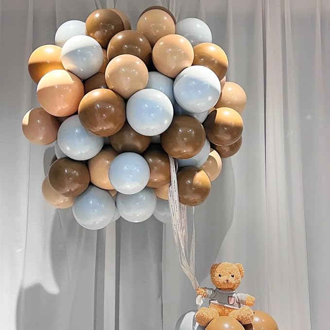 90pack Khaki Balloons Different Size 18/12/10/5 Inch Khaki Balloon Garland Arch - Image 4