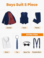 ELPA ELPA Boys' Formal Suit Set, - Image 2