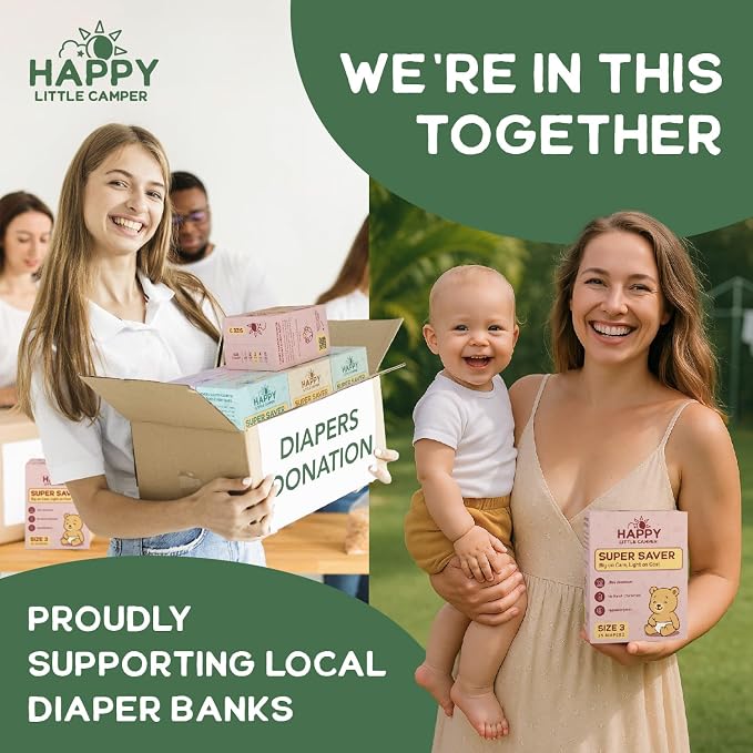 Happy Little Camper Super Saver Diapers, Size 4, Fragrance-Free, Ultra Absorbent - Image 5
