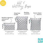 Bumkins - Waterproof Wet Bag, Wet/Dry Clutch & Clear Travel Bags - - Image 6