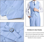 Boys Suit for Kids Teens Formal 5 Piece Tuxedo Suit Set - Image 5