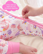 Bamboo Viscose Convertible Baby Footies Pajamas, footies - Image 4