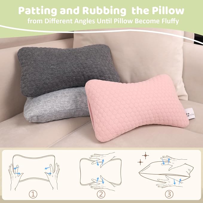 vocheer Small Pillows for Sleeping, Tiny Pillows for Neck, Lumbar and Knee - Image 4