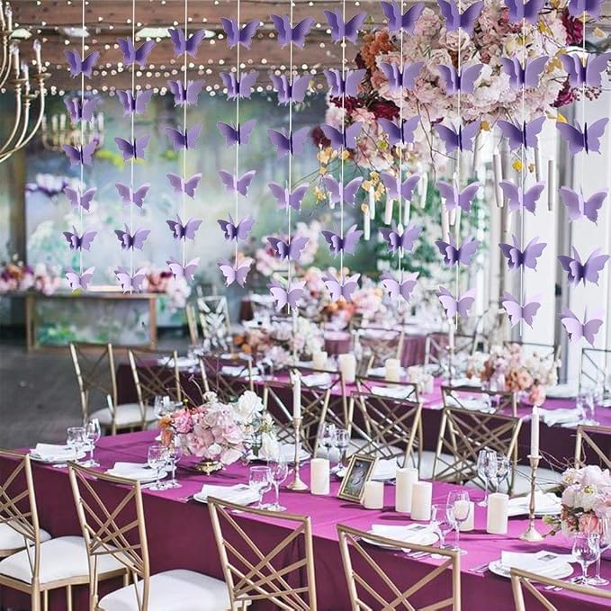 Butterfly Banner Decorative Paper Garland - Image 4