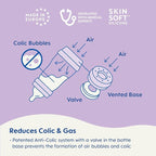 MAM 9oz Easy Start Anti-Colic Baby Bottles, Medium Flow, Breastfeeding-Like - Image 2