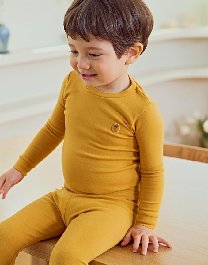 moimoln 6M-8Y Modal Cotton Solid Soft Breathable Baby Toddler Boys Girls Snug - Image 3