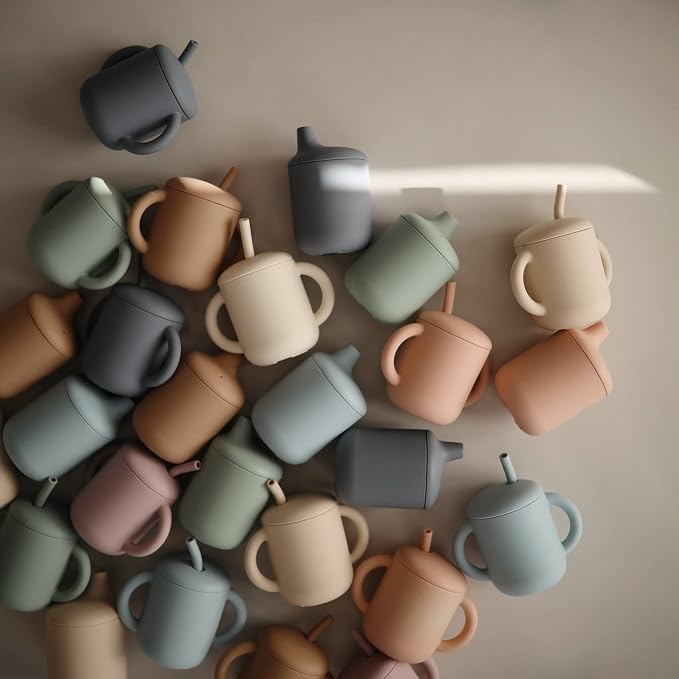 mushie 100% Silicone Baby Sippy Cup | 6 Months+ - Image 5