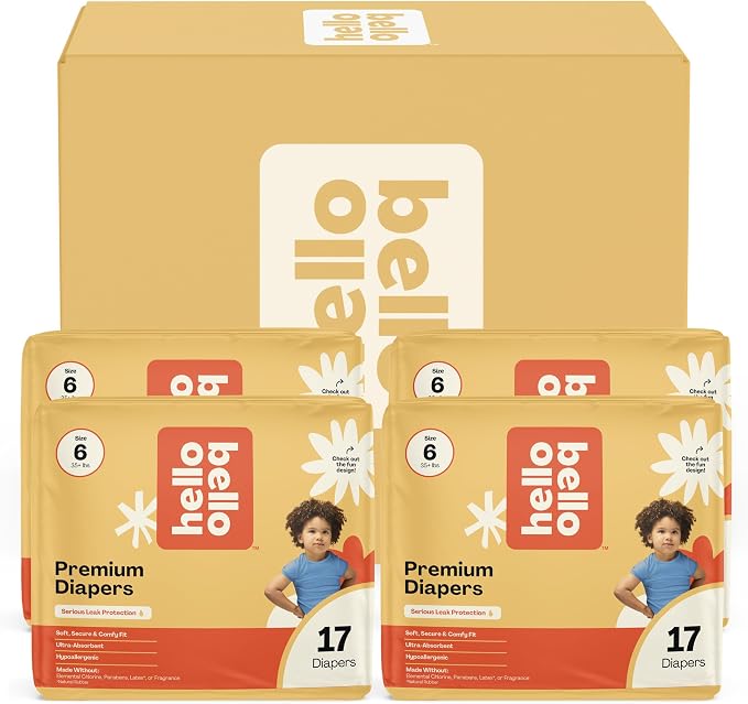 Hello Bello Premium Baby Diapers Size 6 I 68 Count of Disposable, - Image 2
