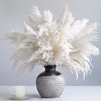 35-inch Tall White Pampas Grass Bouquet Decor by Unknown