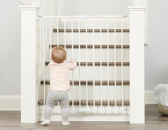 Regalo 2-in-1 Extra Tall Easy Swing Stairway and Hallway Walk Through Baby Gate - Image 2