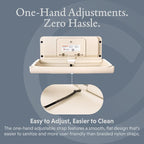 Foundations Ultra Horizontal Wall Mounted Baby Diaper Changing Station - Image 6