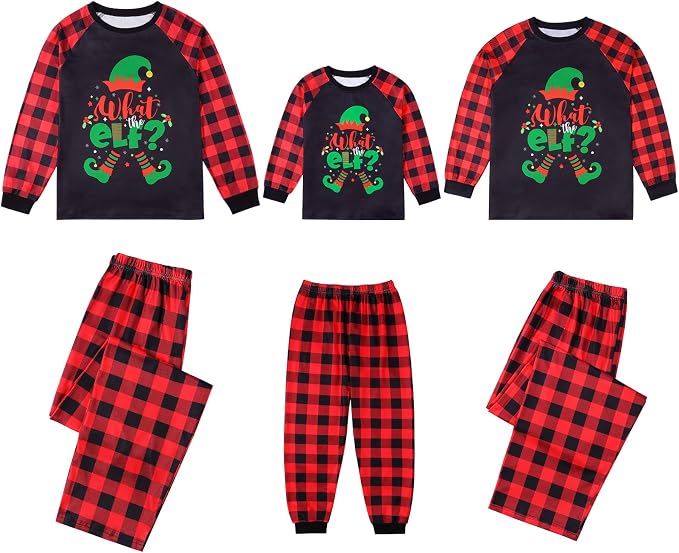 Weixinbuy Family Pajamas Set Christmas Pjs Matching Clothes Pajamas - Image 2