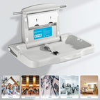 Baby Changing Station Wall Mounted: Horizontal Diaper Changing Table Foldable - Image 8