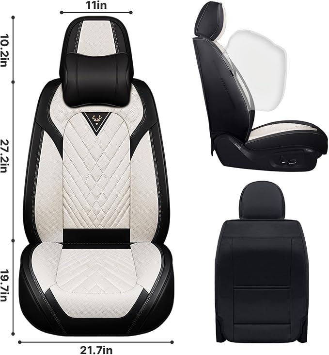 Car Seat Covers Full Coverage Seat Cover Waterproof Faux Leather Cushion - Image 2