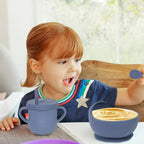 100% Silicone Baby Feeding Set, BPA Free Baby Dishes - Image 7