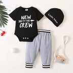 Renotemy Newborn Infant Baby Boy Clothes Outfits New to The Crew Outfits Long - Image 3