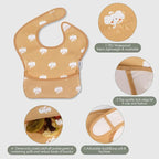 Soarwg Kids Baby Bibs, 5 Pack Waterproof Bibs - Image 4