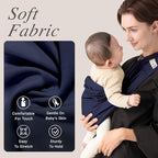Baby Sling Carrier for Newborn to Toddler, Cozy Wearing Baby Wrap Carrier - Image 2