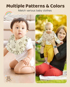 Lictin 8-Pack Muslin Baby Bibs - Image 6