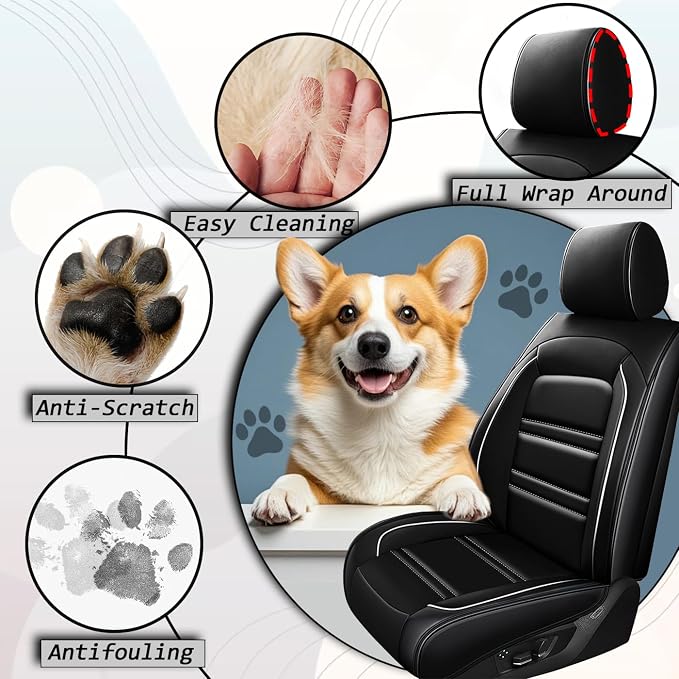 Car Seat Covers for Cadillac SRX 2004-2016 | 5-Seats Seat Covers, Waterproof - Image 9