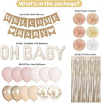 Ouddy Party Champagne Gold Boho Baby Shower Decorations - Image 3