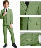 Boys Suit for Kids Teens Formal 5 Piece Tuxedo Suit Set - Image 3