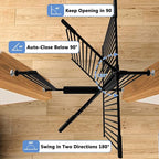 60.2"-65.7" Baby Gates Extra Wide, 40.5" Tall Dog Gate Indoor, Walk Through Pet - Image 7